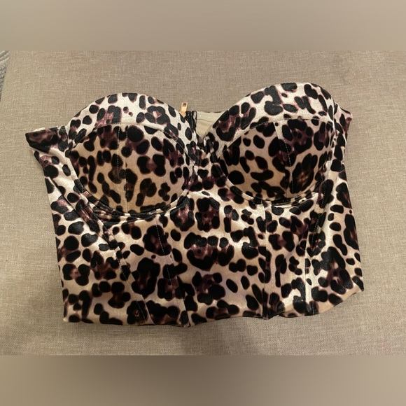 Superdown Ollie Bustier Top in Leopard - Picture 1 of 3